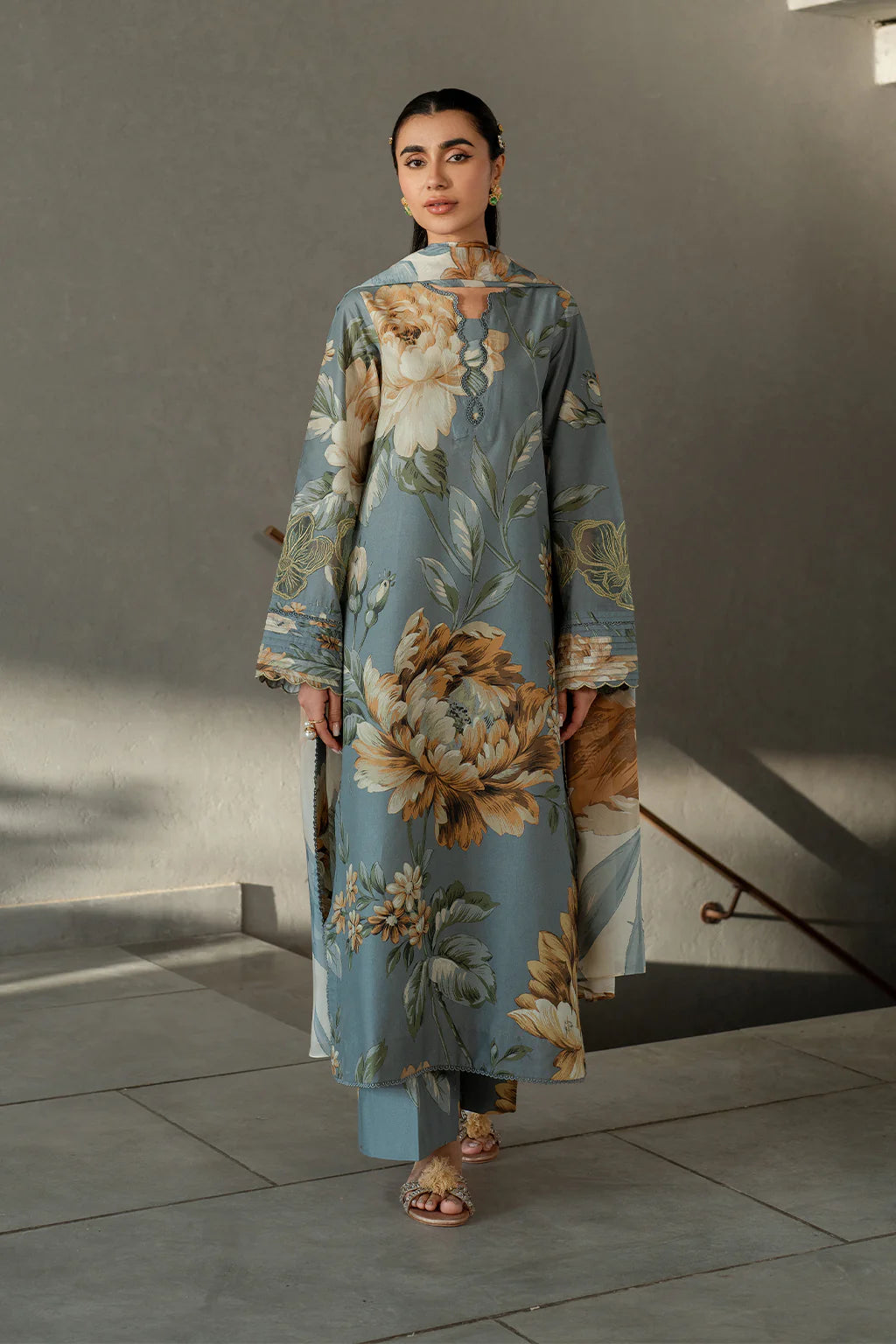 Iznik Tana Dora Digital Printed 3PC