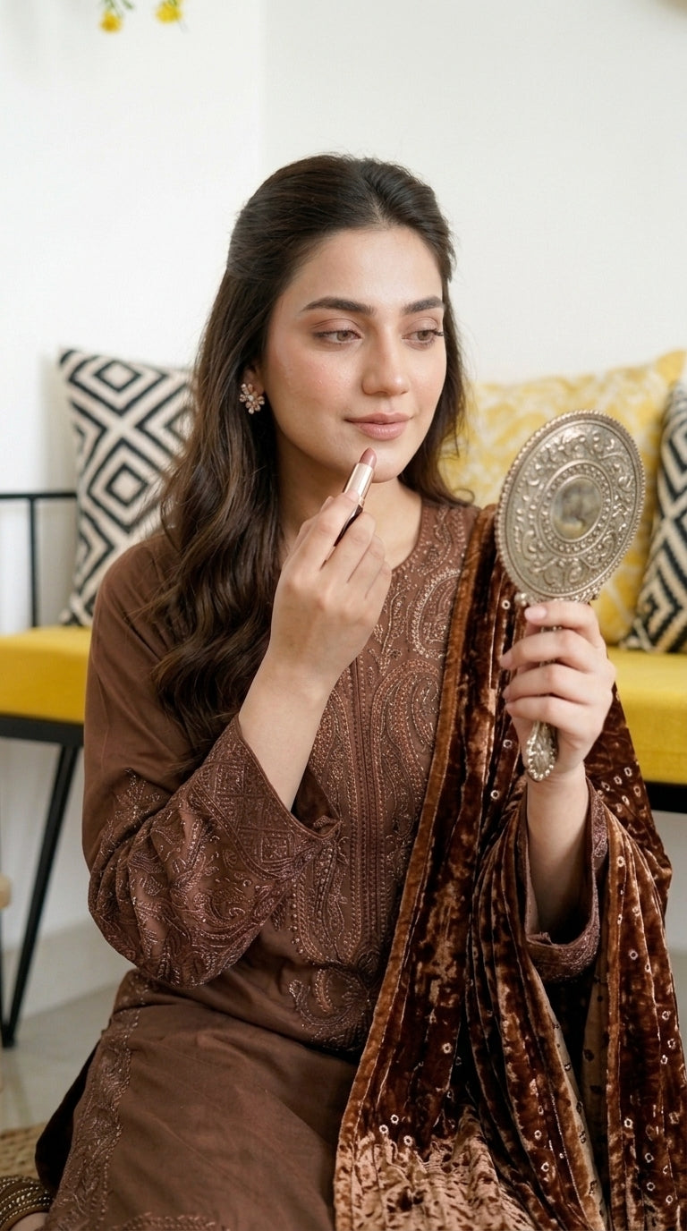 Zeenat By Anaya Noor Emb Dhanak With Palchi Shawl 3PC