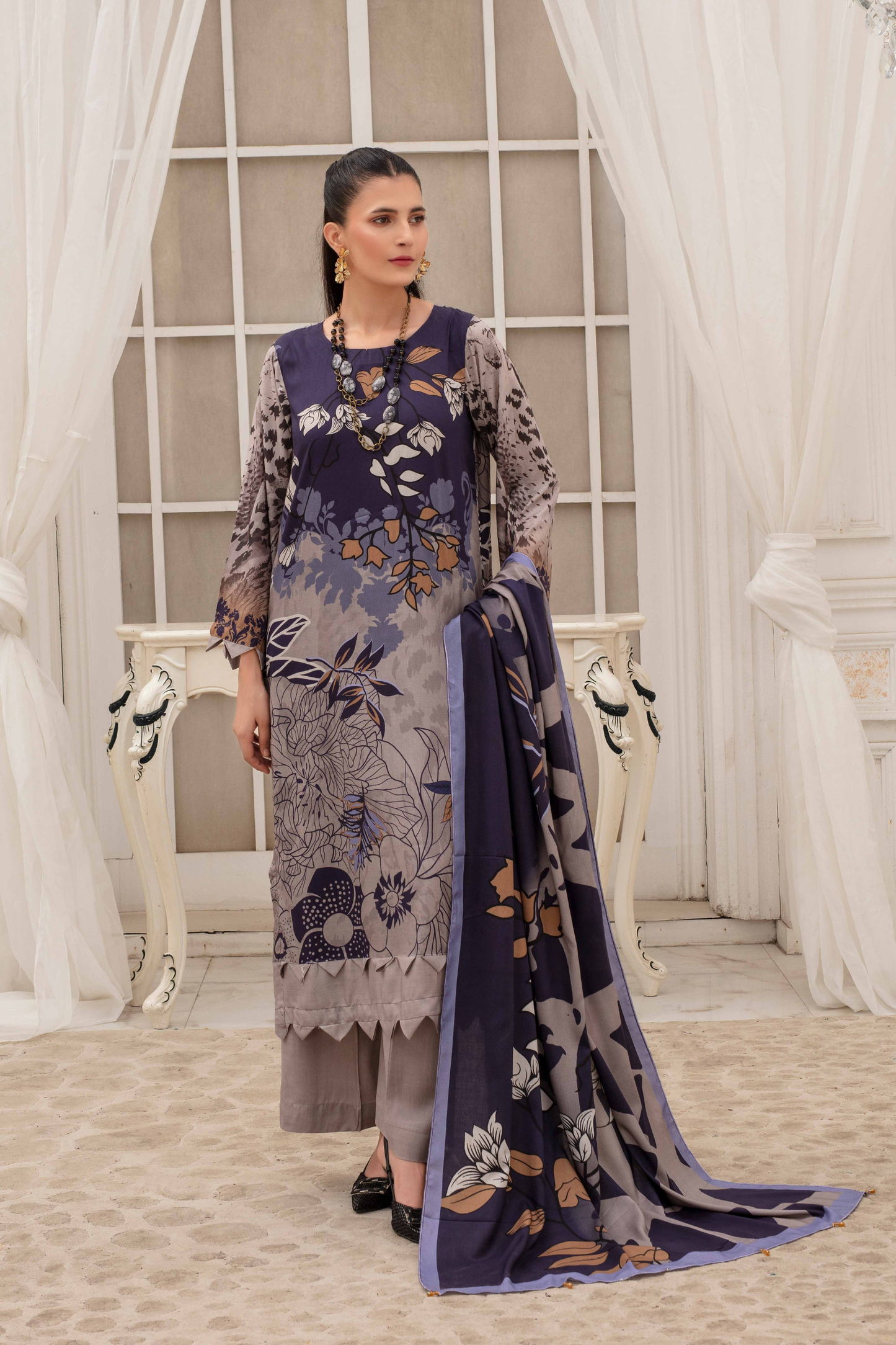 Fabiha By Feroza Digital Printed Linen 3PC