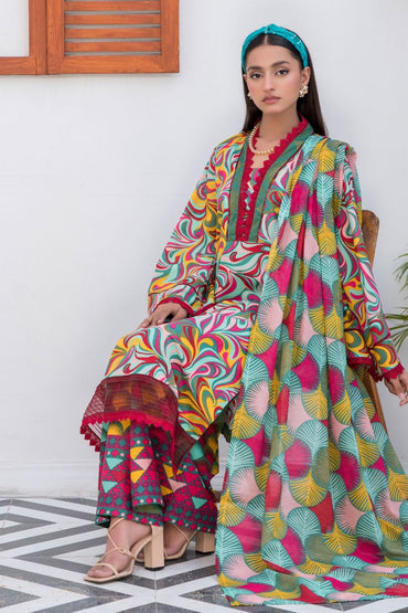 Abrish digital Printed Lawn 3-PC