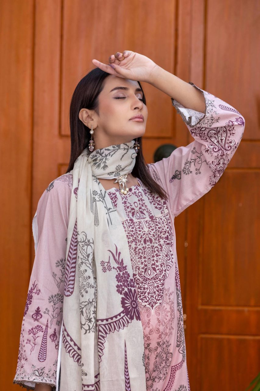 Bahaar By Meeral Premium Digital Printed Lawn 3PC