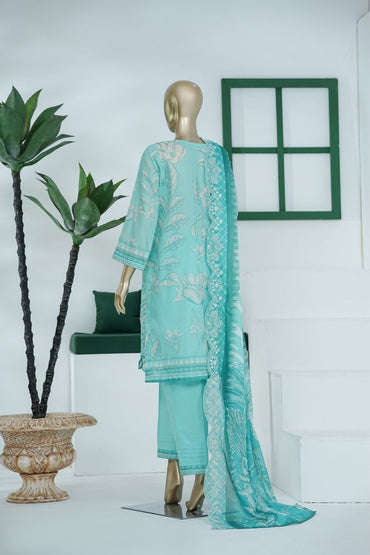 Umang By Aifa Printed & Chickenkari Emb Lawn 3PC