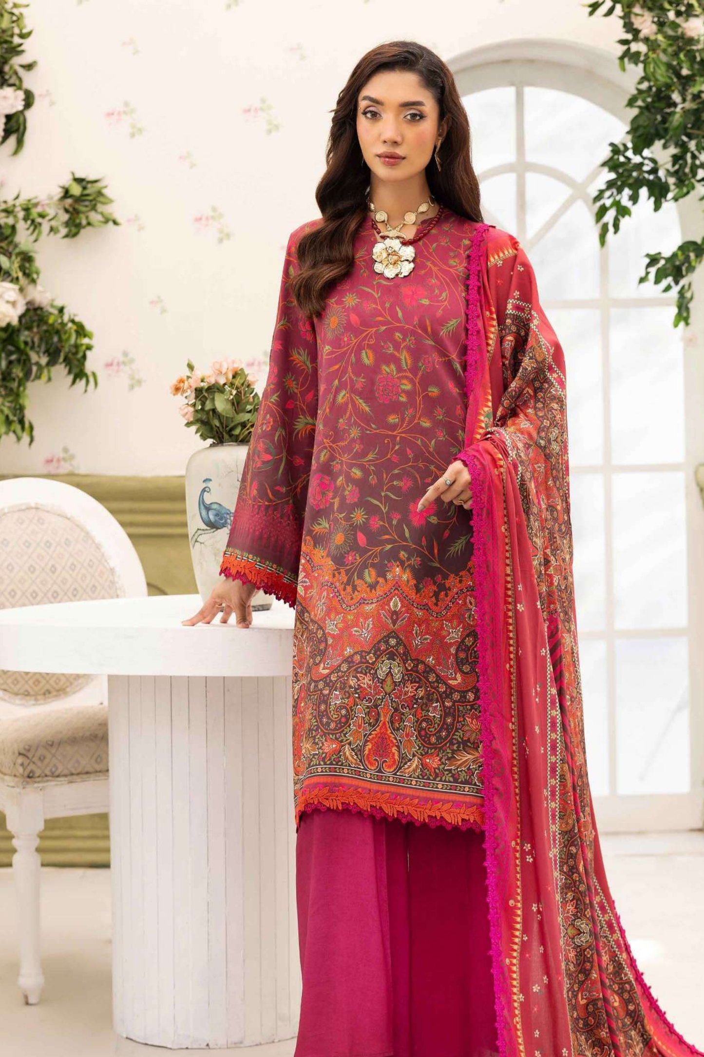 Raiha Digital Printed Linen 3PC