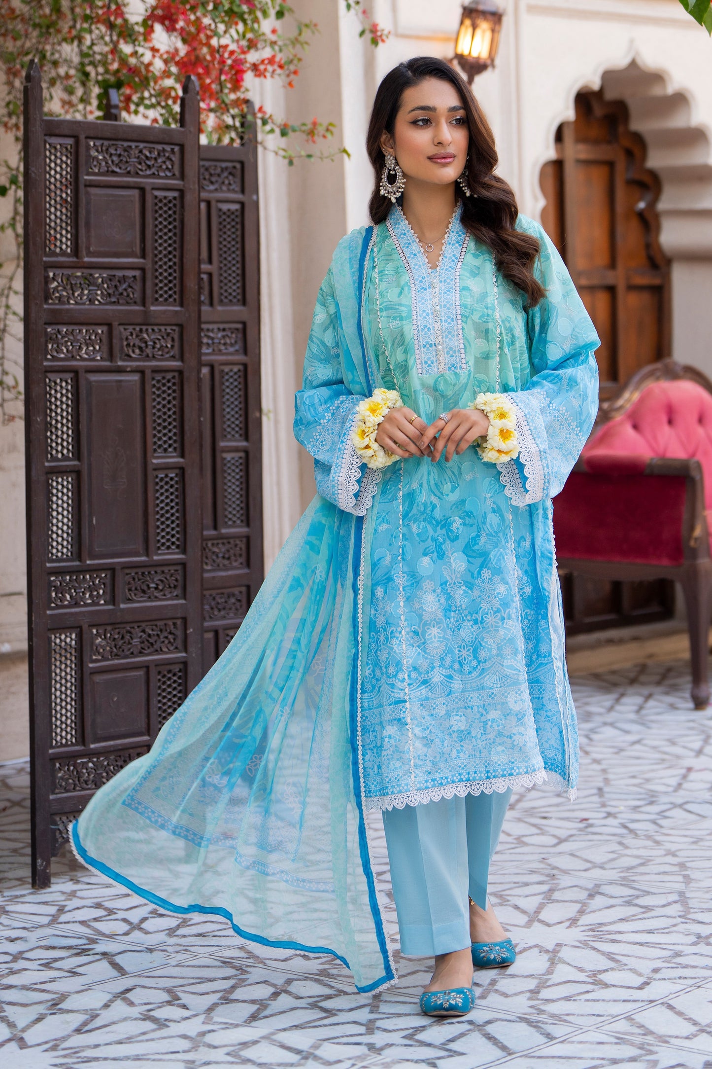 Rajahs Digital Printed Lawn 3PC
