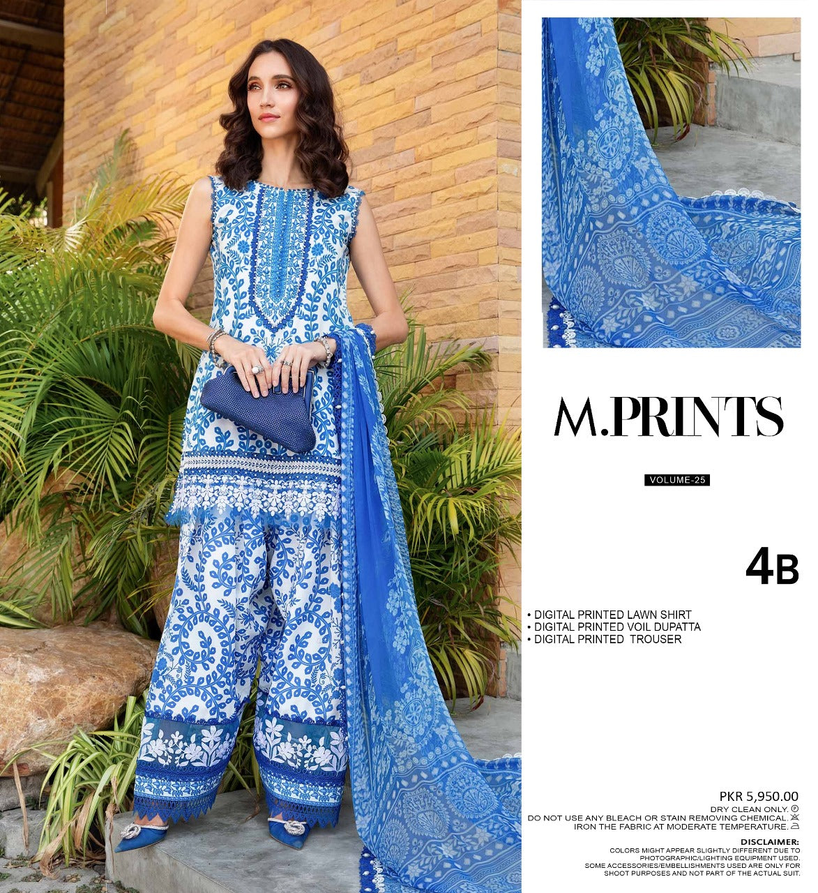 M.Prints Digital Printed Lawn 3PC