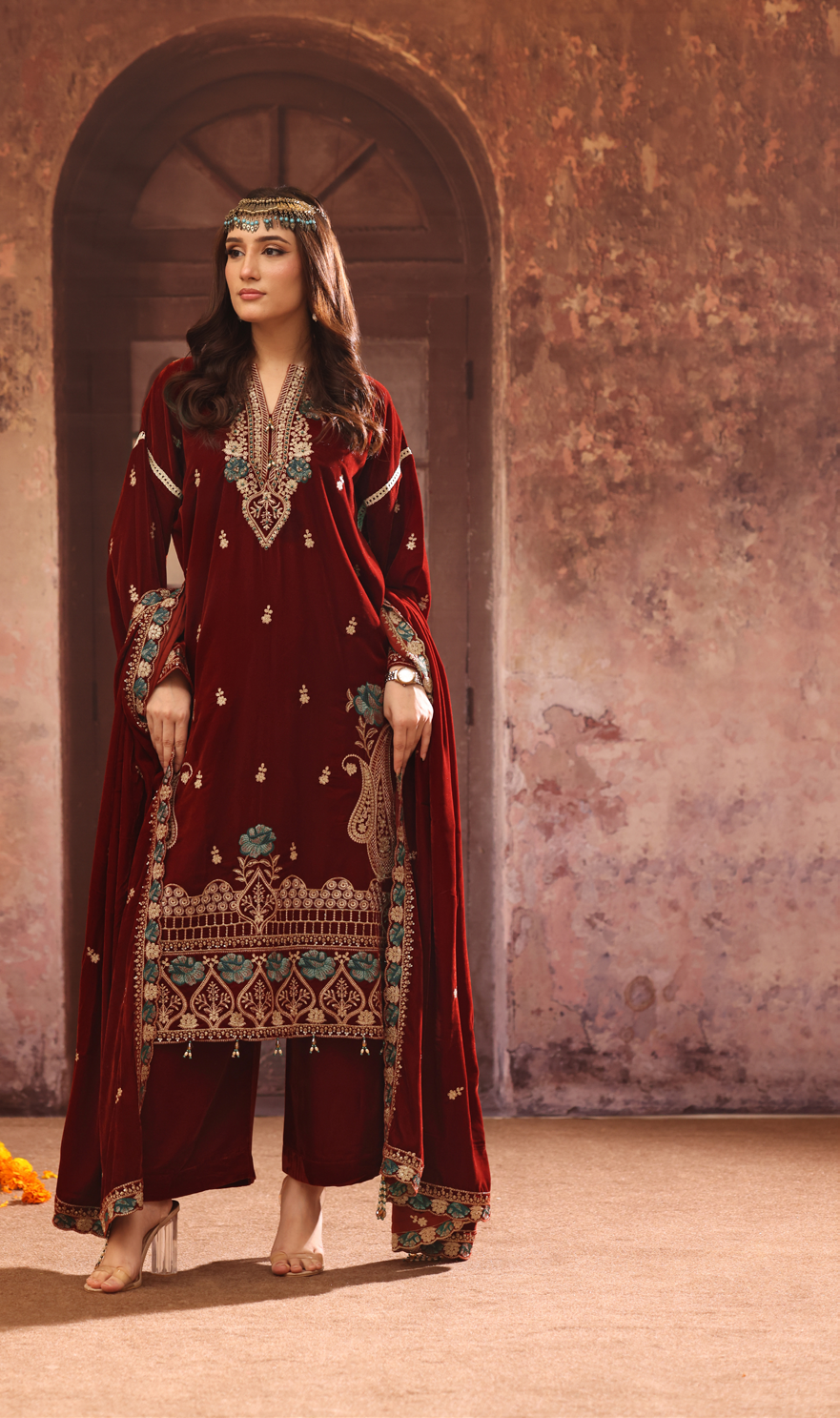 Makhmal By Zarineh Luxury Embroidered Velvet 3PC