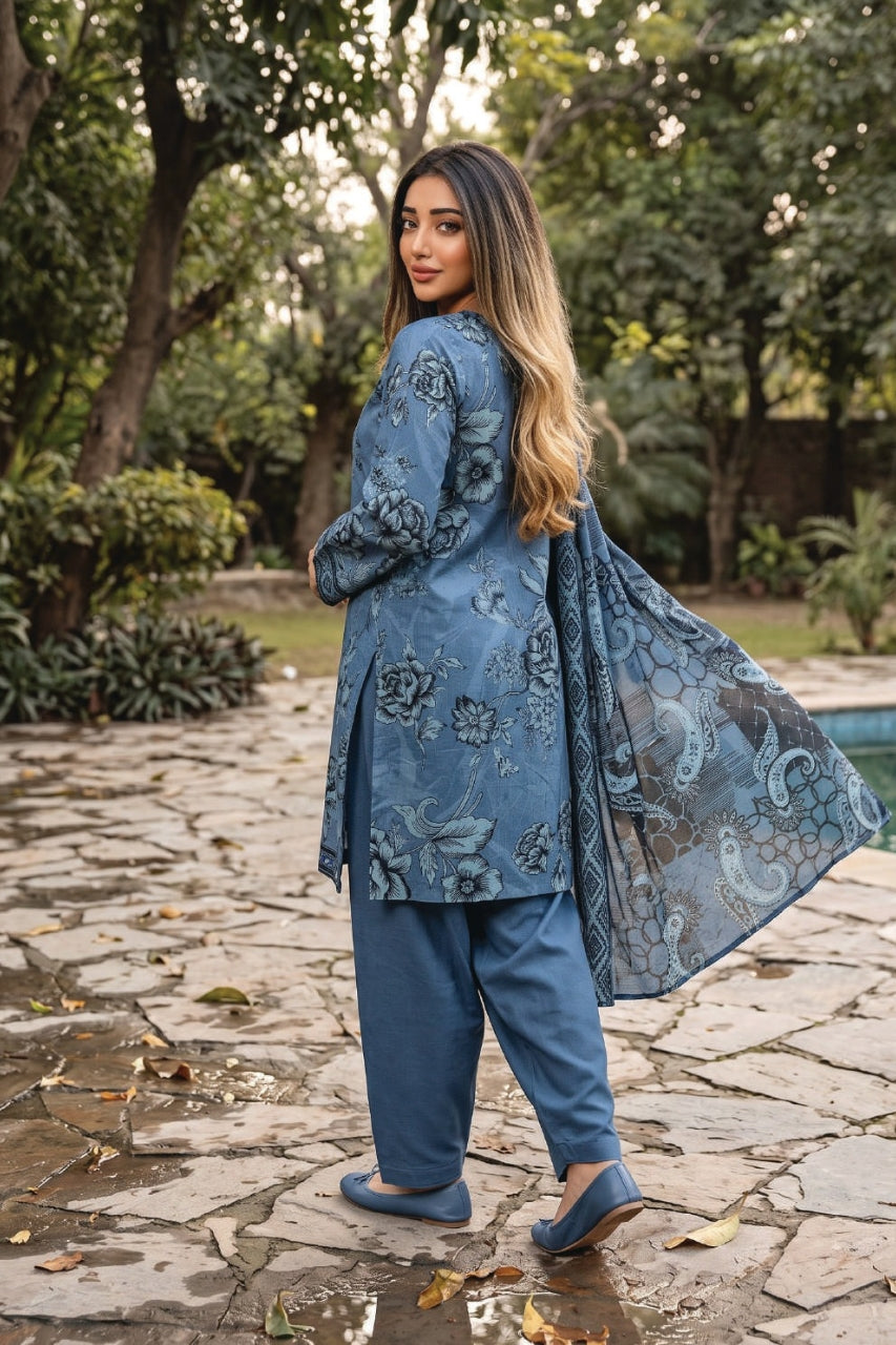 Zesh Digital Printed Khaddar 3PC