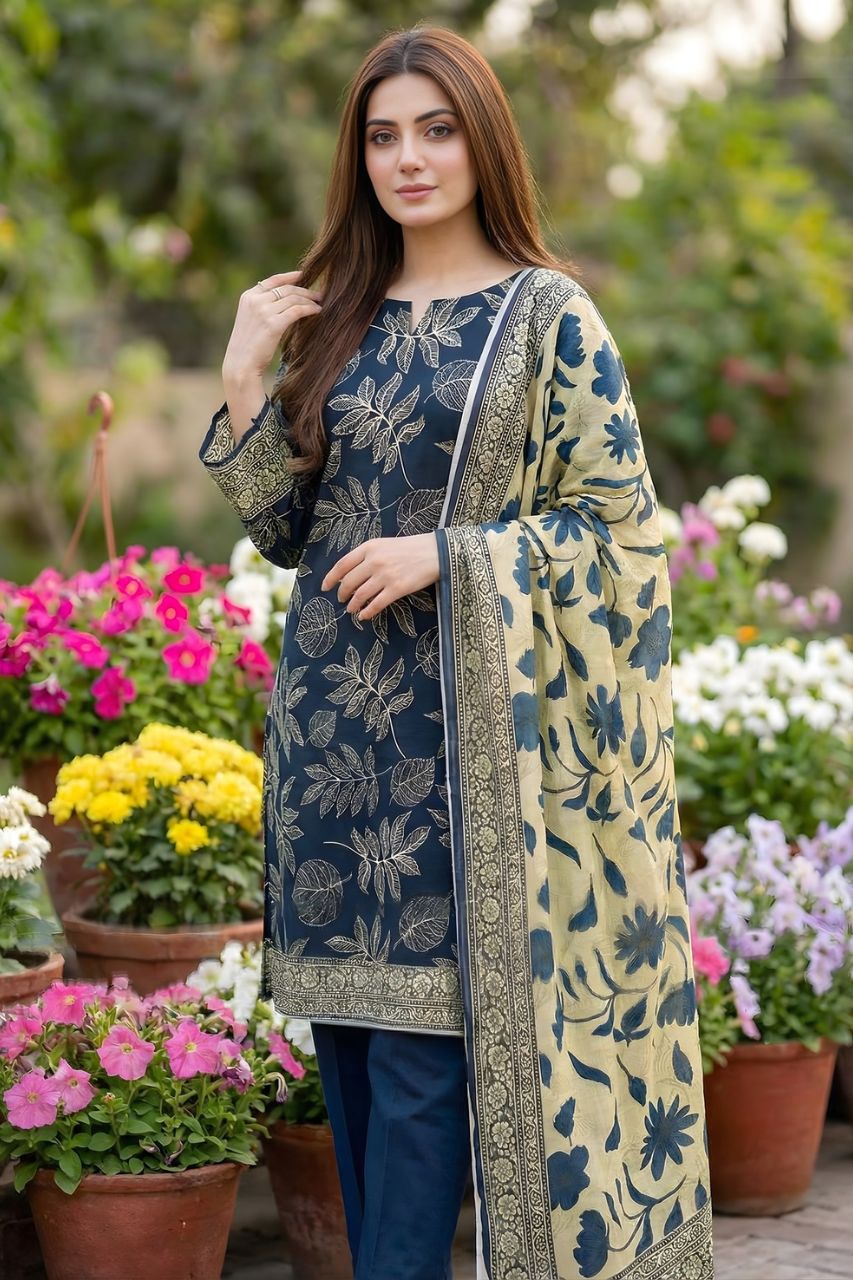 Sohni Dharti By Marooj Digital Printed Lawn 3PC