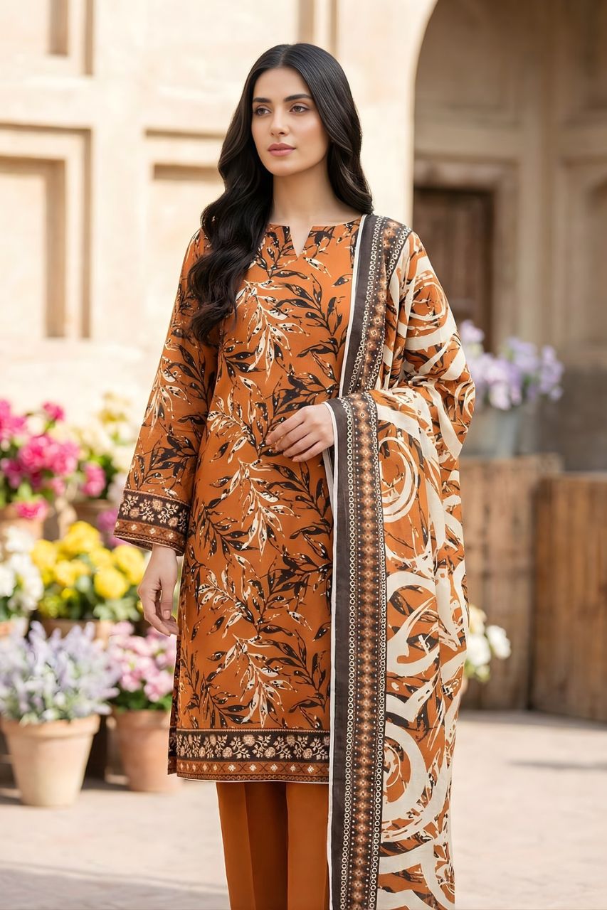 Sohni Dharti By Marooj Digital Printed Lawn 3PC