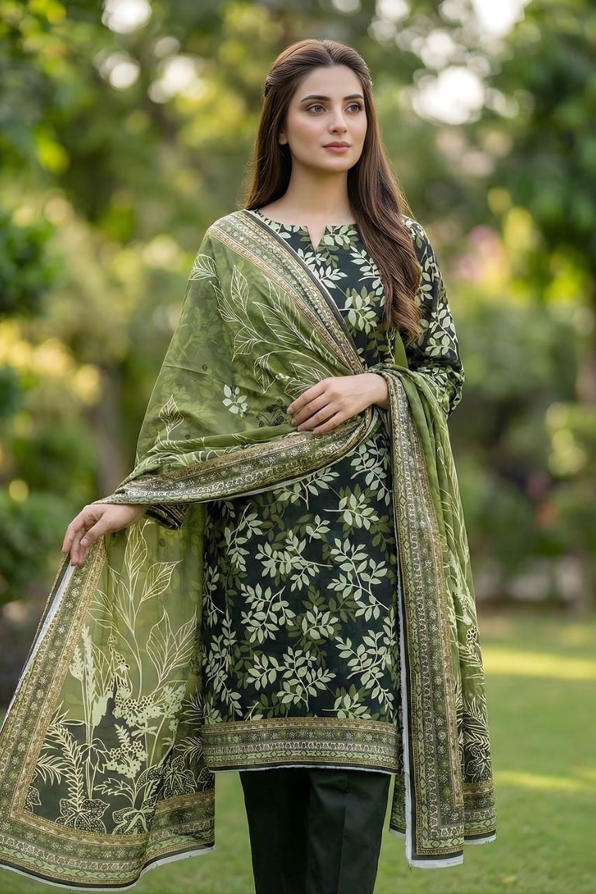 Sohni Dharti By Marooj Digital Printed Lawn 3PC