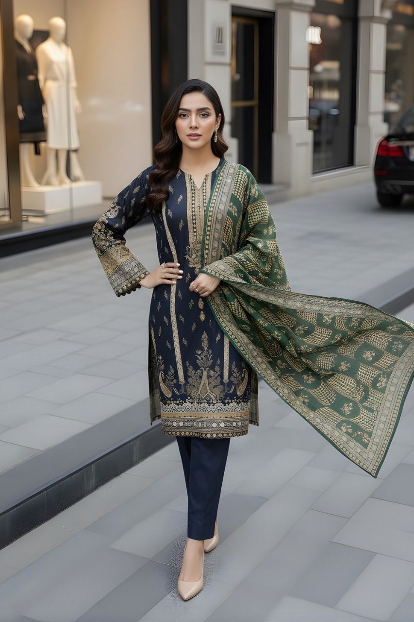 Marooj Digital Printed Lawn 3PC