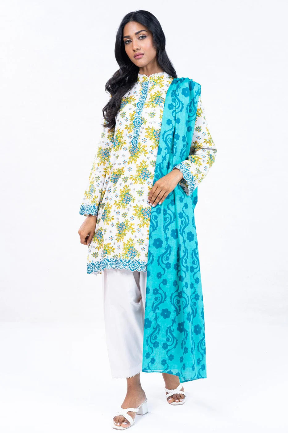 Alkaram Printed Lawn 3-PC