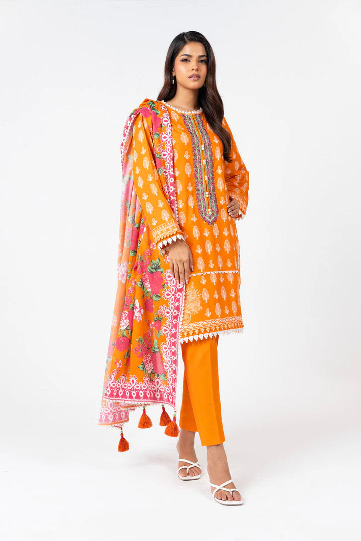 Alkaram Printed Lawn 3-PC