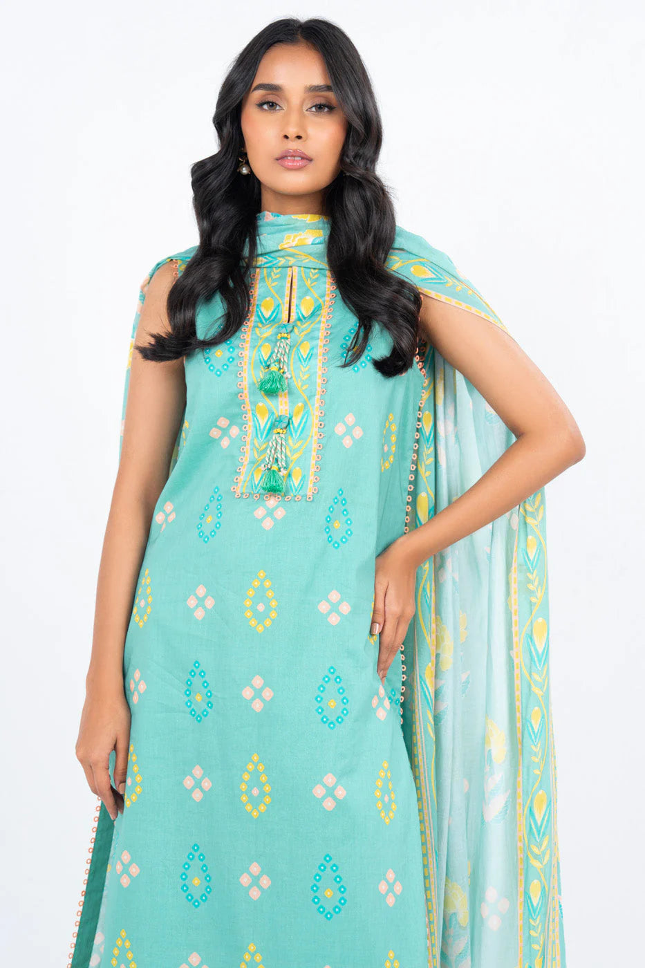 Alkaram Printed Lawn 3-PC