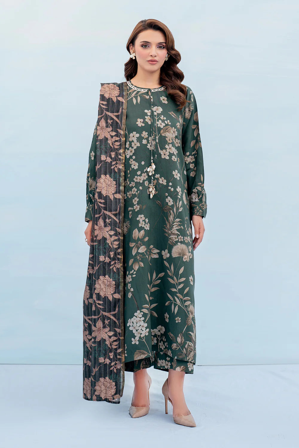 Baroque All Over Digital Printed Lawn 3PC