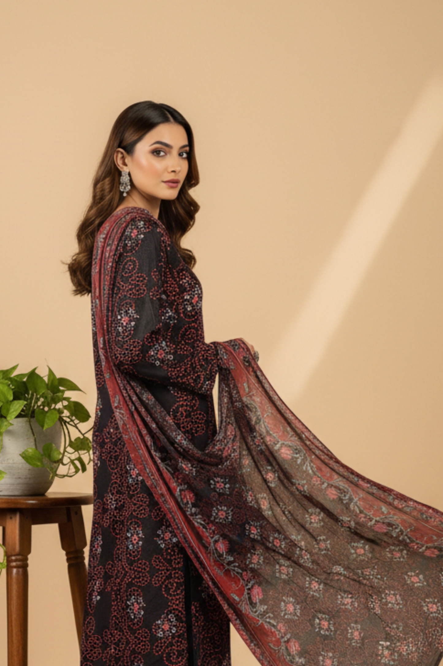 Noor By Fiza Noor Printed Wool 3PC