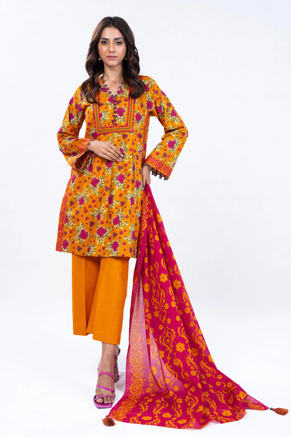 Alkaram Printed Lawn 3-PC