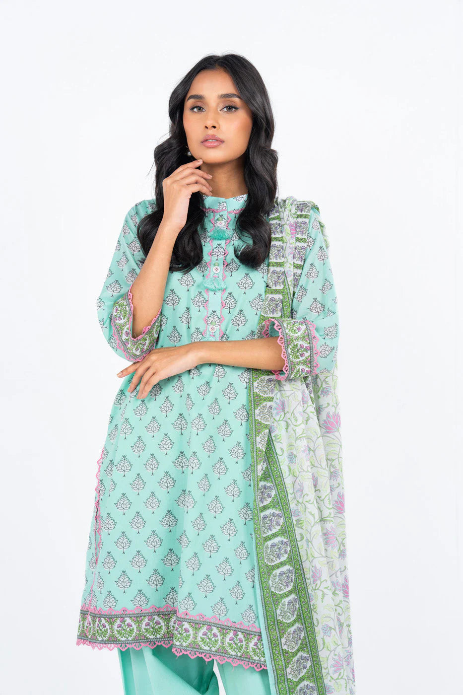 Alkaram Printed Lawn 3-PC