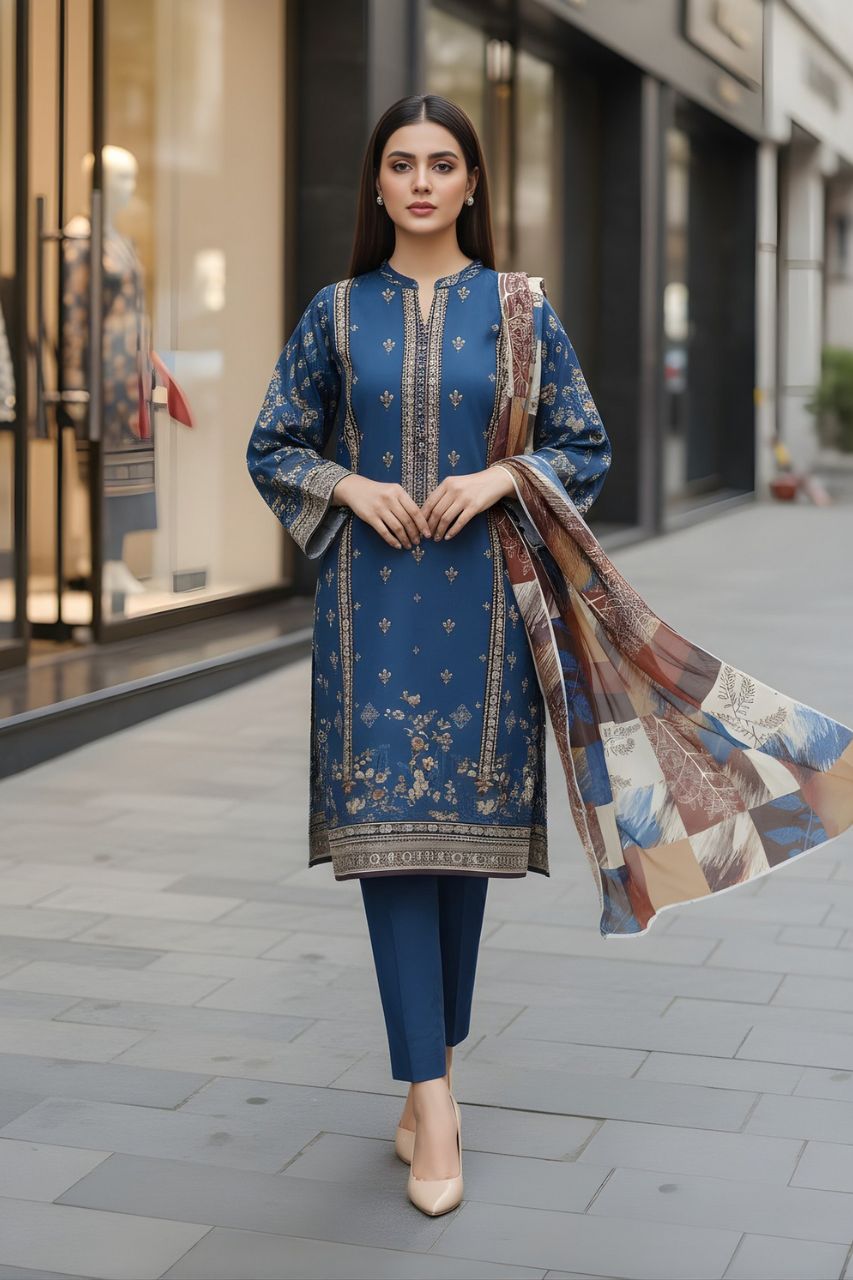 Marooj Digital Printed Lawn 3PC