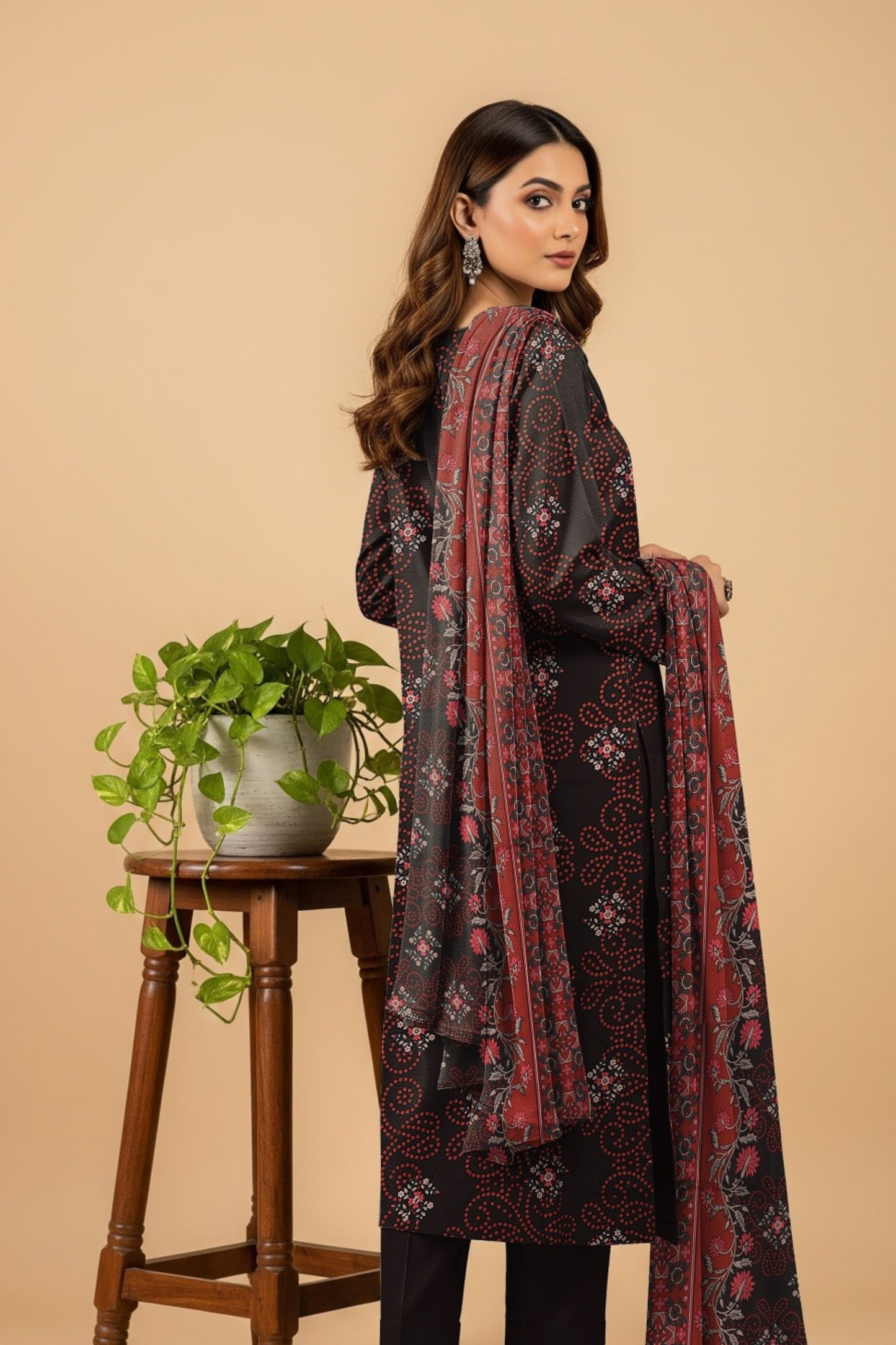 Noor By Fiza Noor Printed Wool 3PC