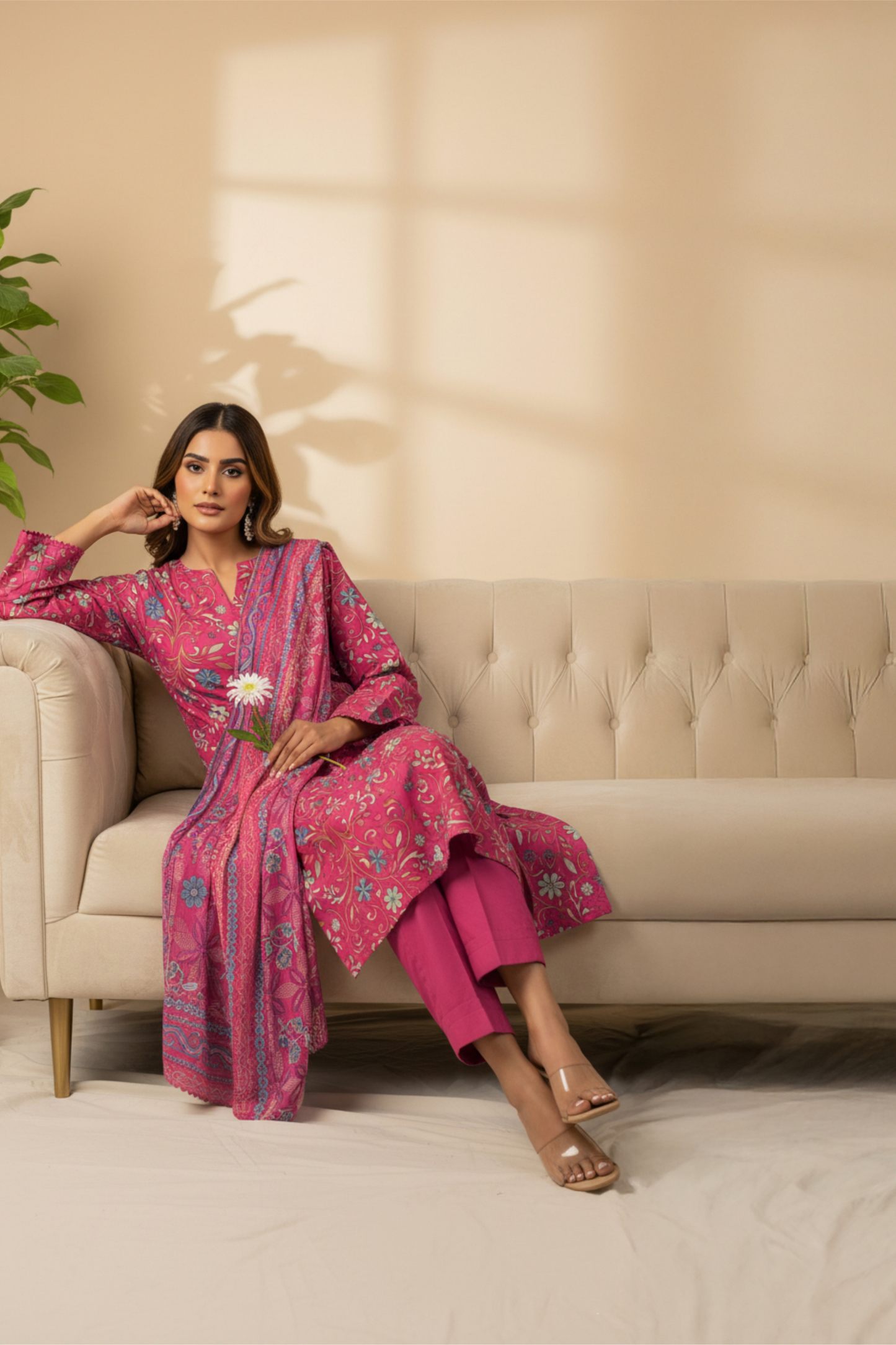 Noor By Fiza Noor Printed Wool 3PC