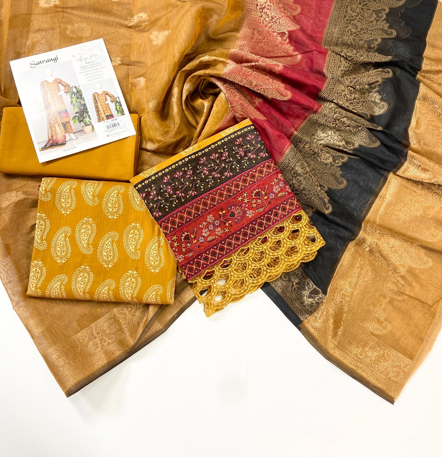 Satrangi By Anaya Noor Emb Lawn 3-PC