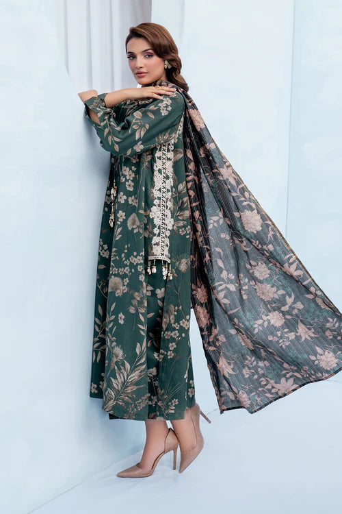 Baroque All Over Digital Printed Lawn 3PC