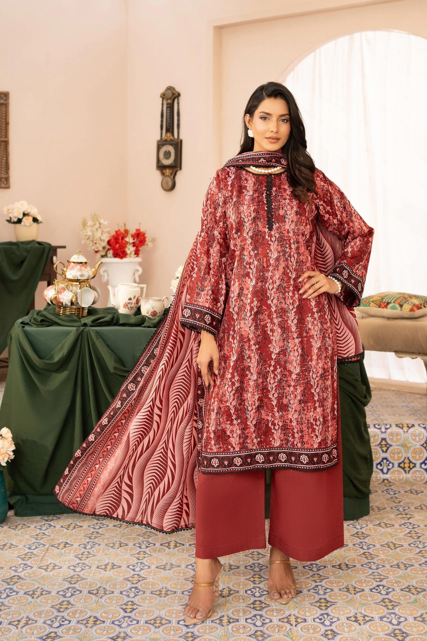 Zesh Printed Lawn 3-PC