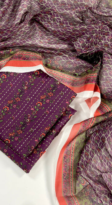 Bin Saeed Digital Printed Lawn 3PC