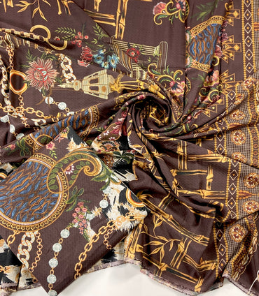 Nishat Digital Printed Linen Shirt-1PC