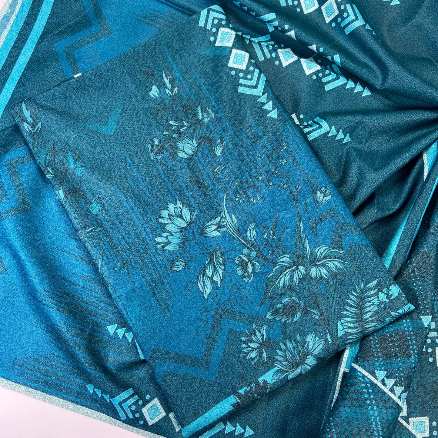 Digital Printed Wool Dhanak-Shirt
