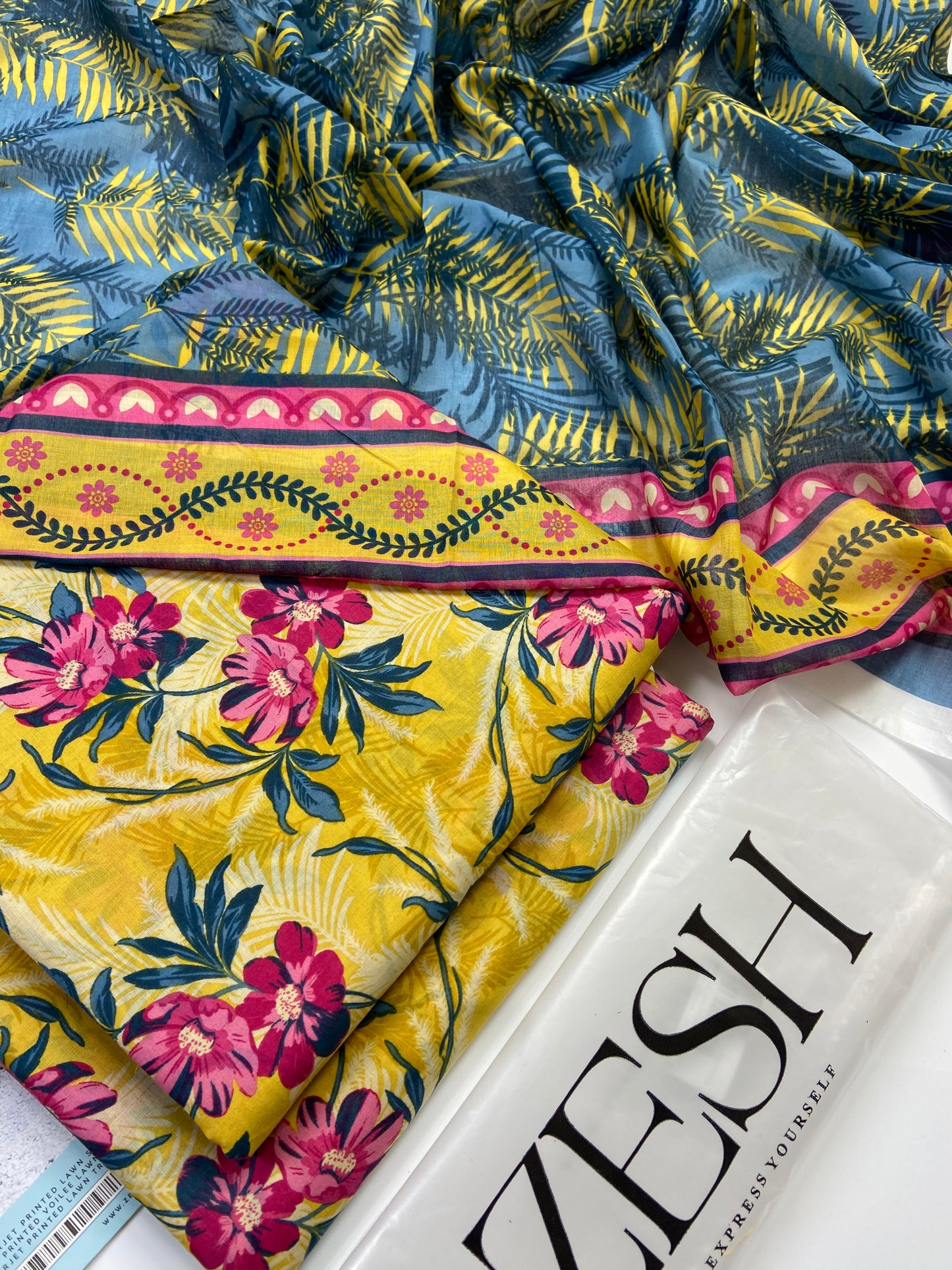 Zesh Airjet Printed Lawn 3-PC