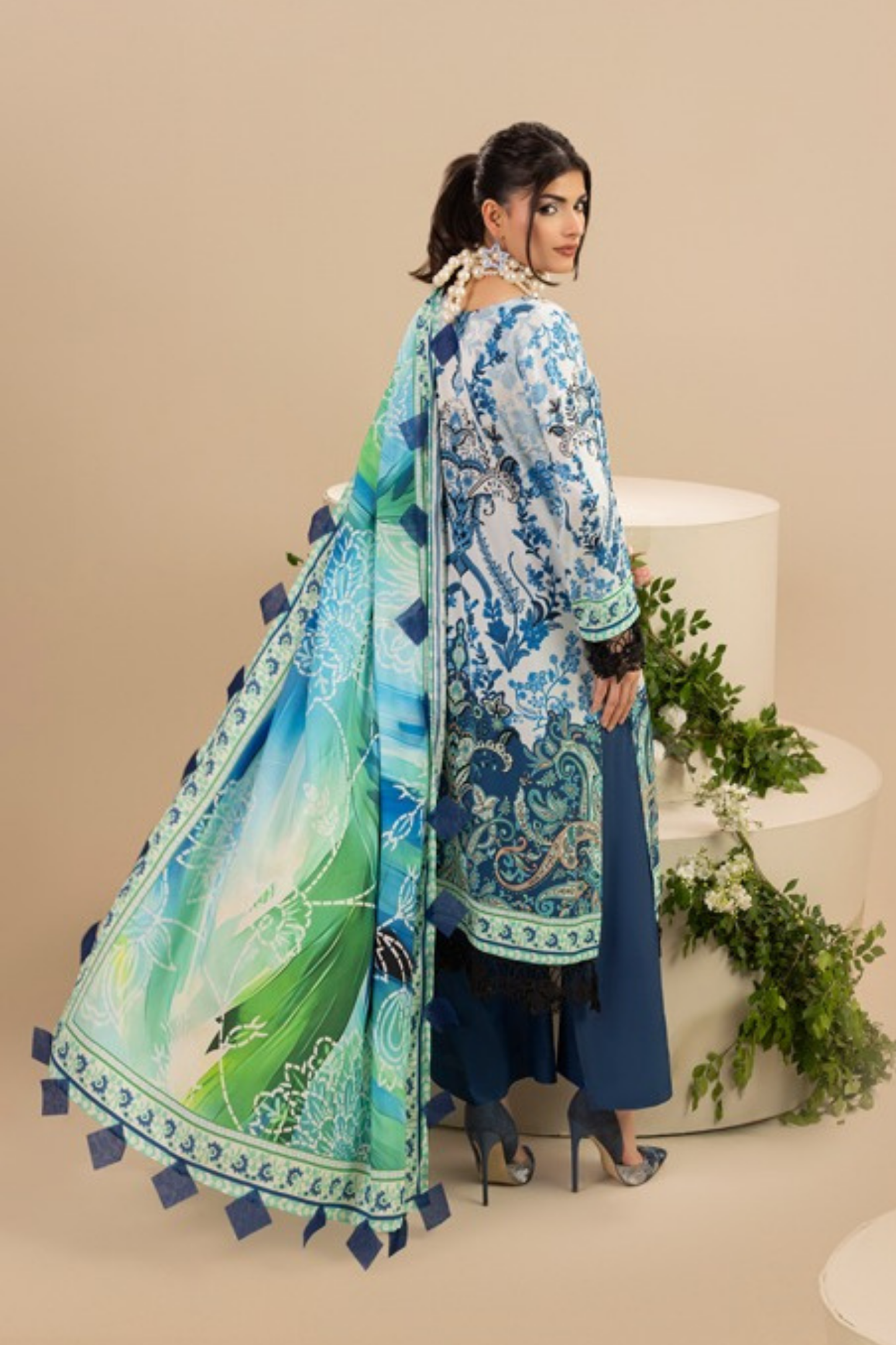 Paltar Printed Slub Linen 3PC