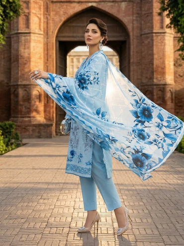Tahniyat By Anaya Noor Digital Printed & Emb Karandi 3PC