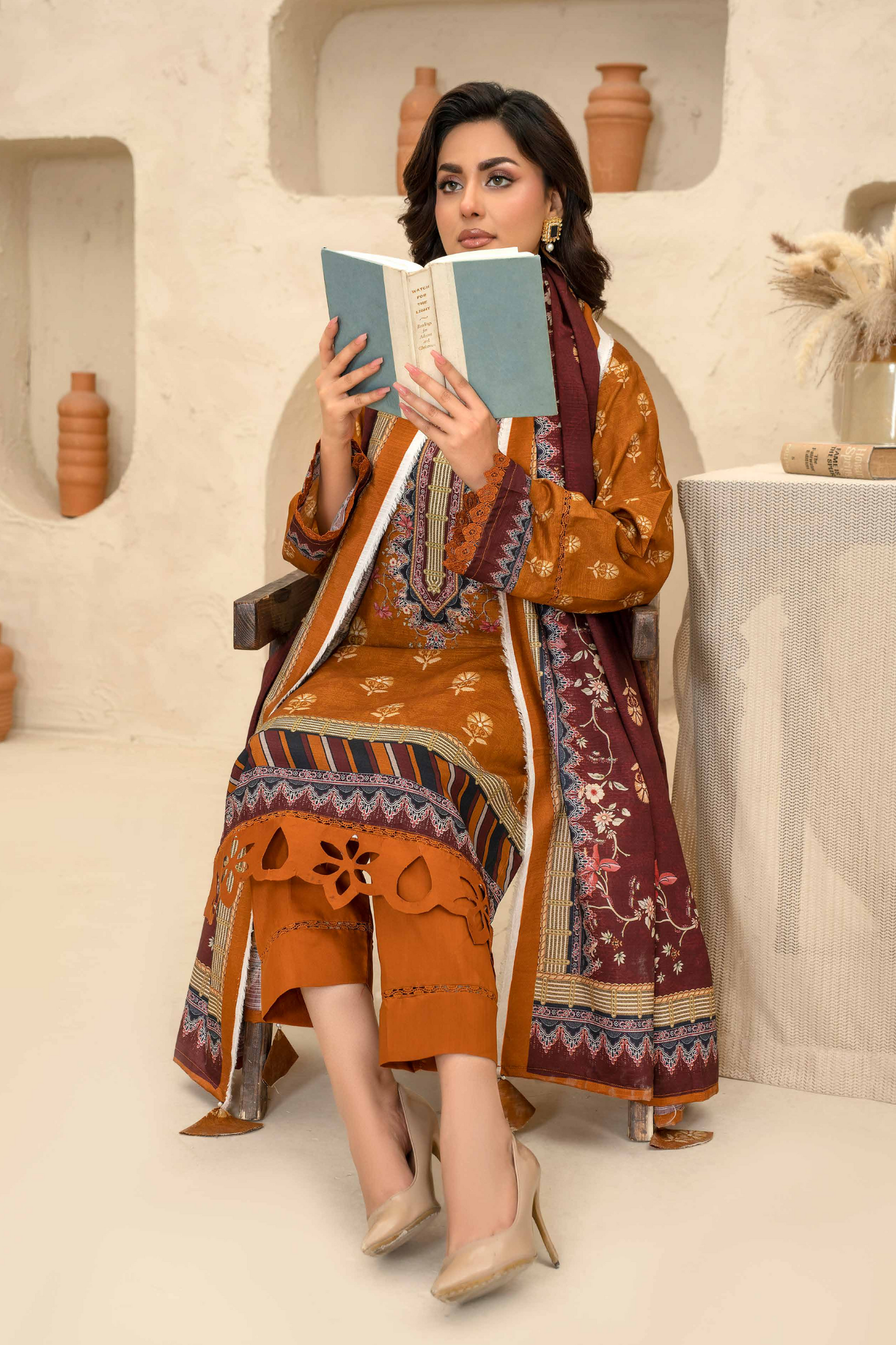 Esha Eshal by Bin Ilyas Premium Printed Viscose 3PC
