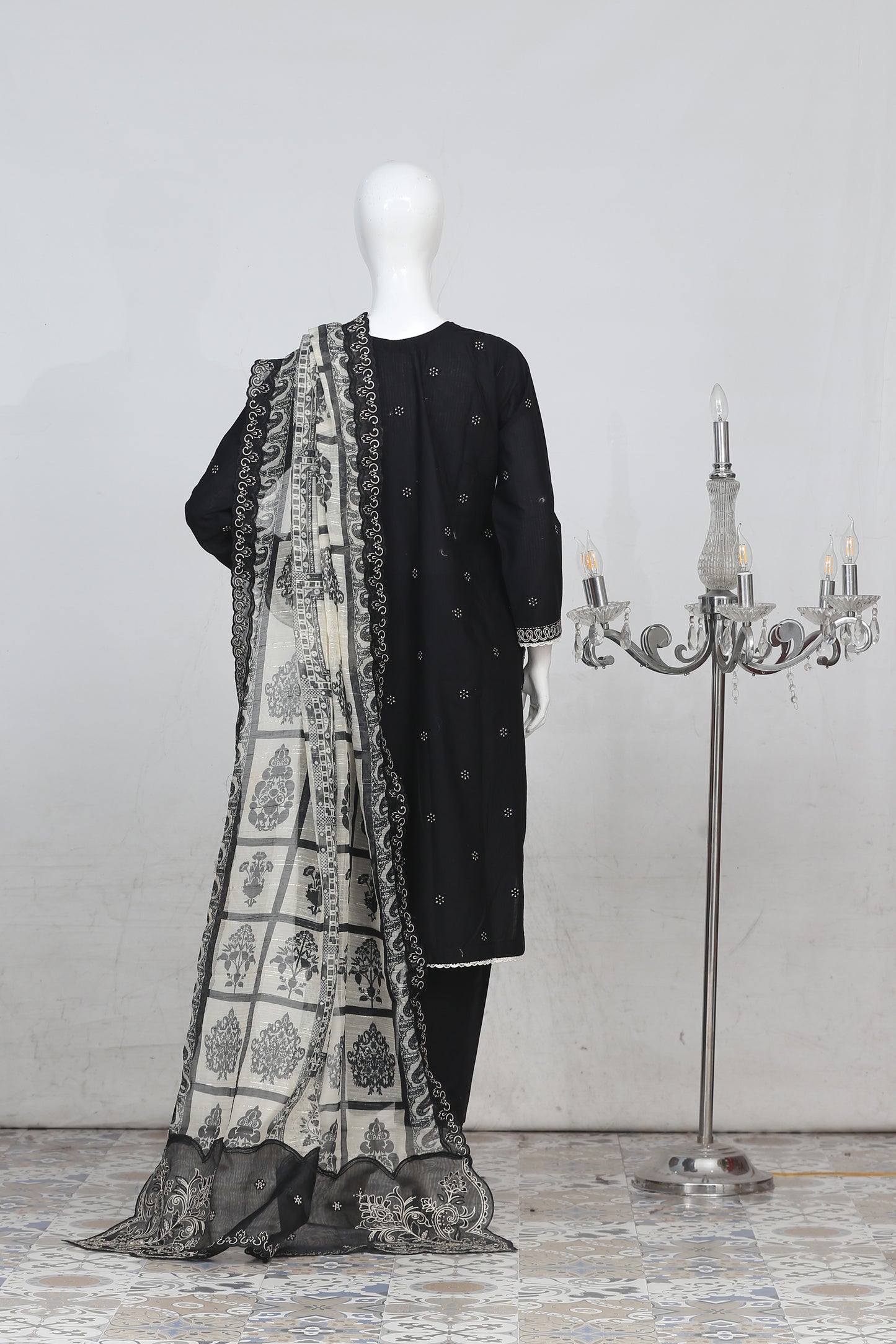 Anaya Noor Heavy Embroidered Bana Dora 3-PC