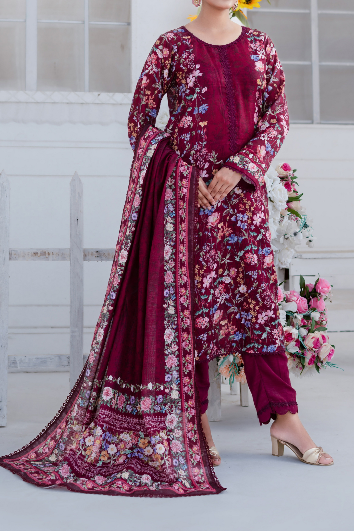 Mawra Essential Printed Khaddar 3PC