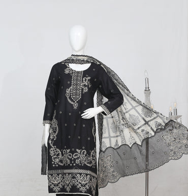 Anaya Noor Heavy Embroidered Bana Dora 3-PC
