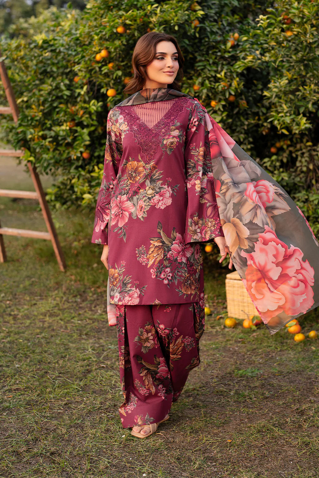 Iznik Tana Dora Digital Printed 3PC