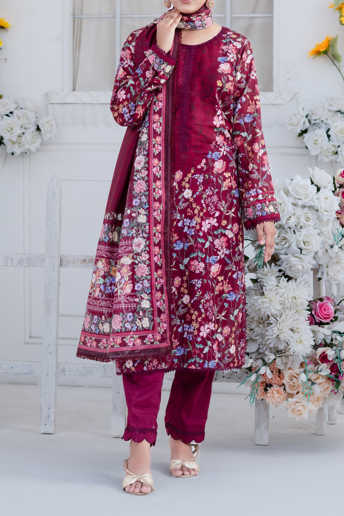 Mawra Essential Printed Khaddar 3PC
