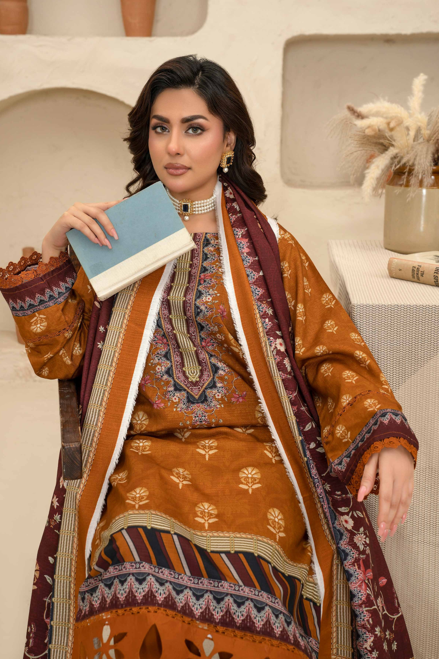 Esha Eshal by Bin Ilyas Premium Printed Viscose 3PC