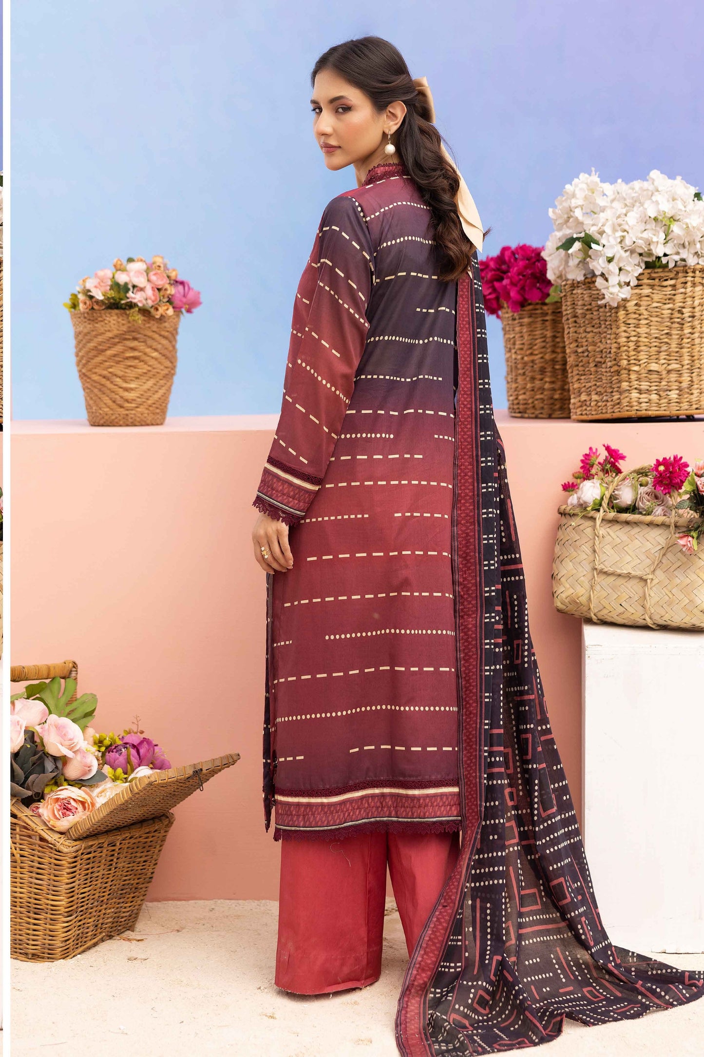 Rang Reza Digital Printed Lawn 3PC