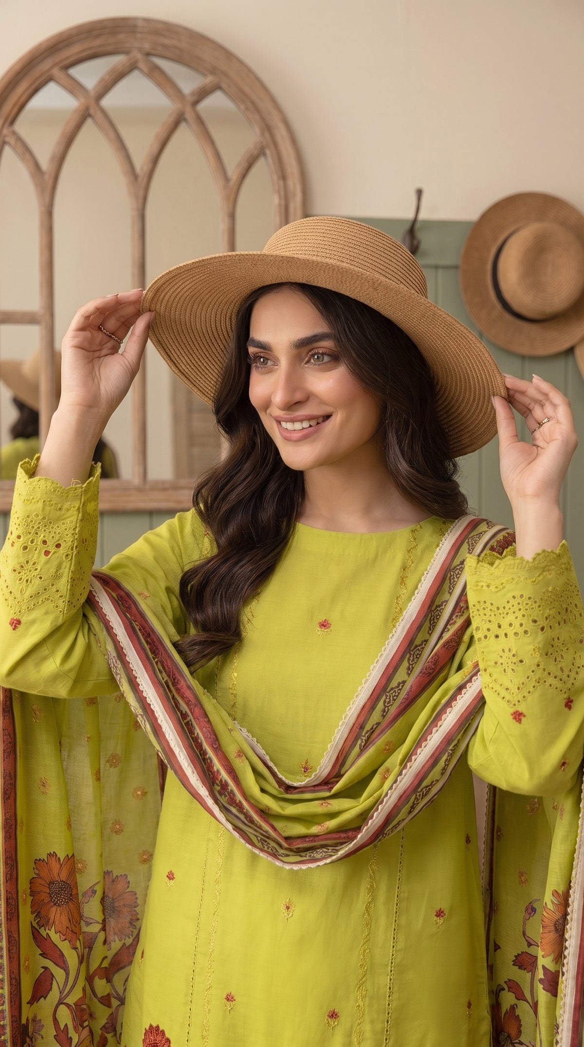 Hurab By Anaya Noor Heavy Emb Viscose 3PC