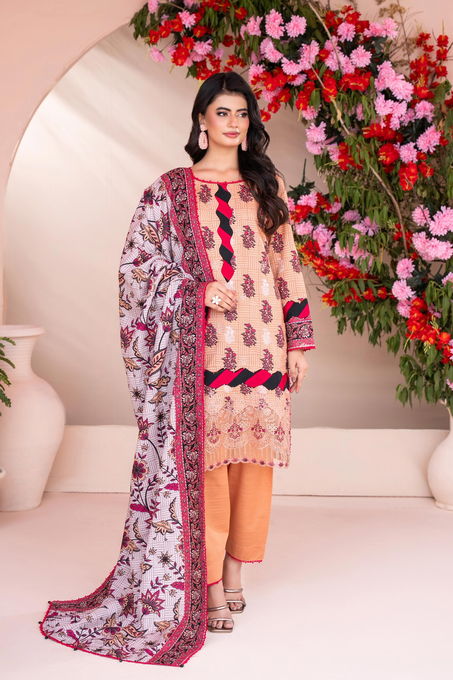 Zesh Airjet Full Embroidered Khaddar 3PC