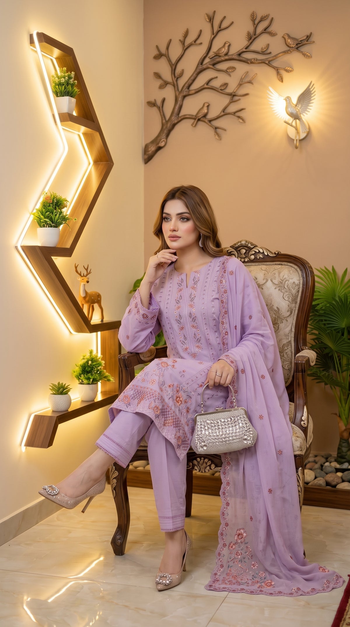 Halima By Anaya Noor Premium Emb Viscose 3PC