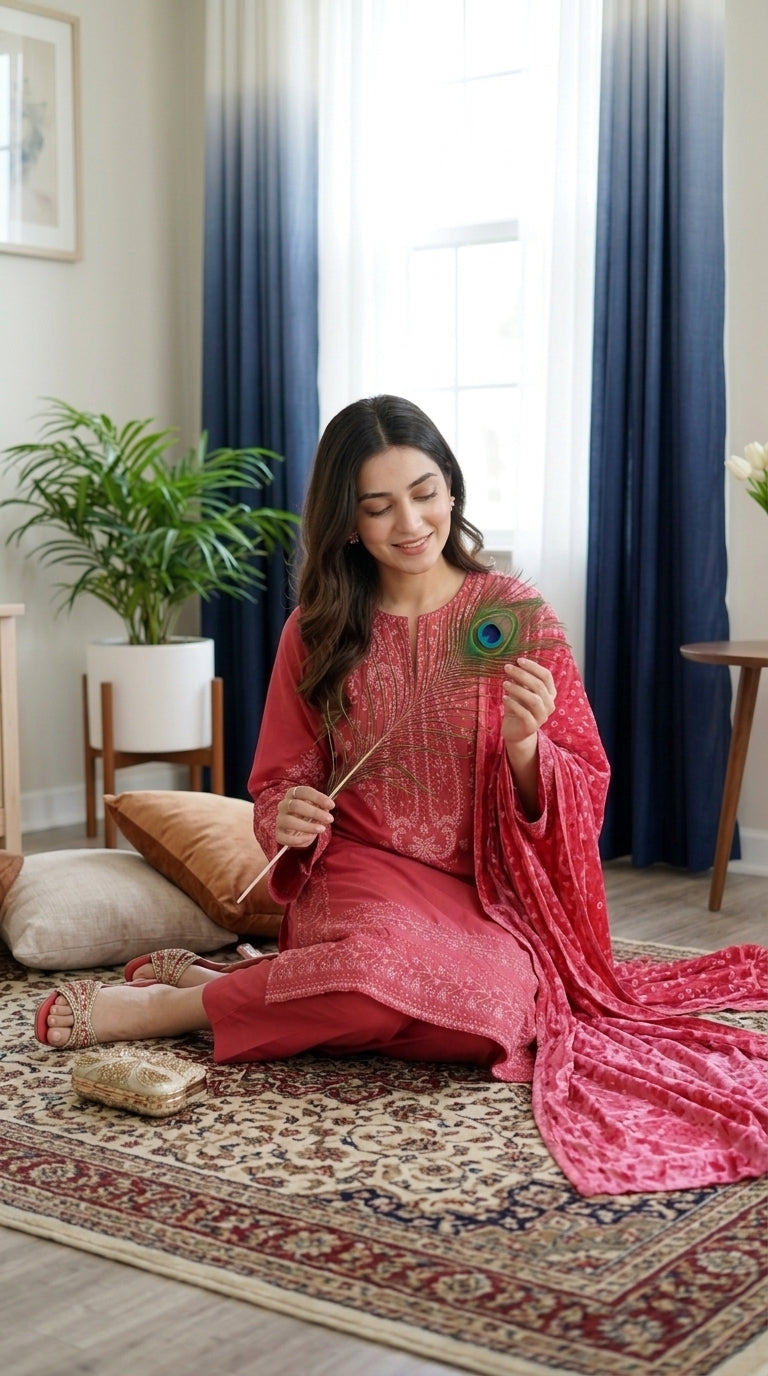 Zeenat By Anaya Noor Emb Dhanak With Palchi Shawl 3PC