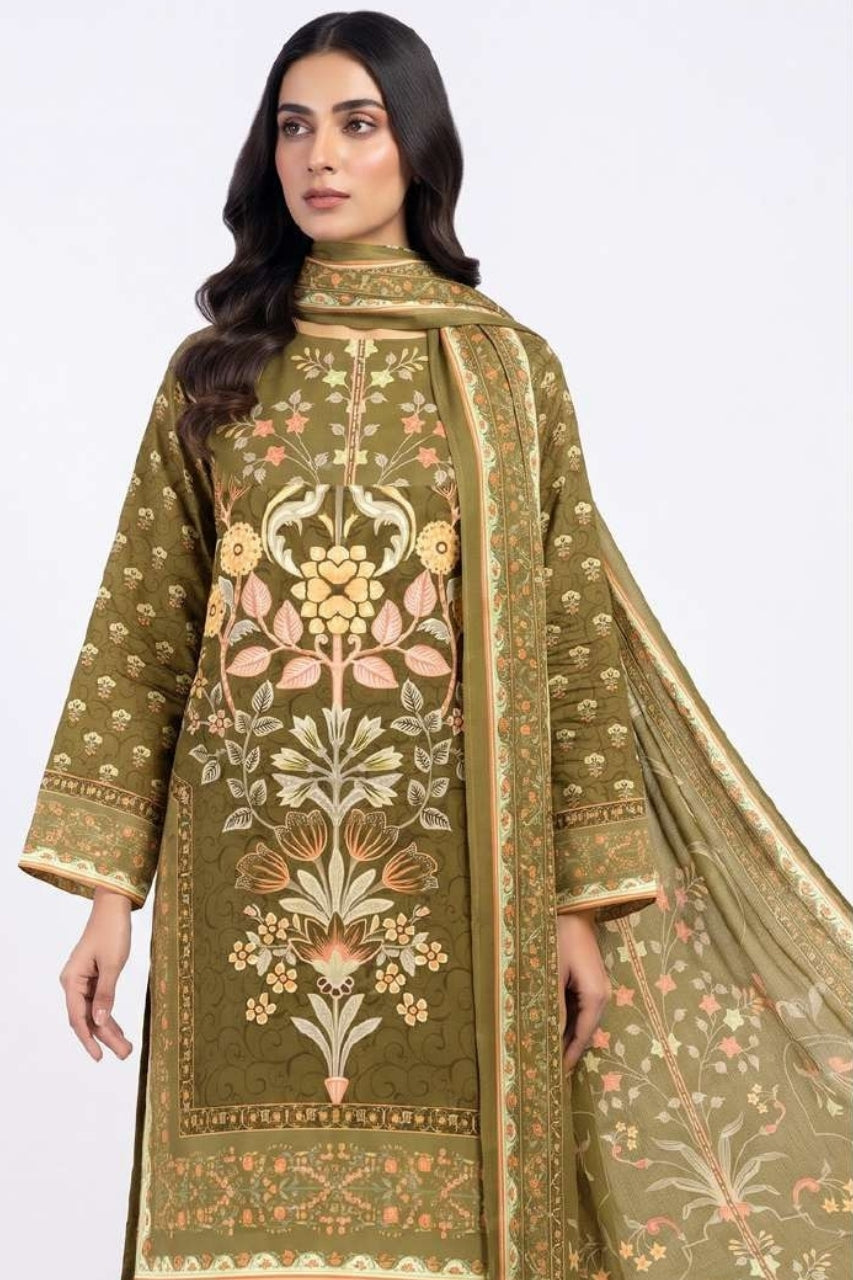 Anaya Digital Printed Linen 3PC
