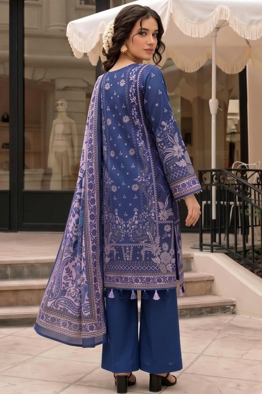 Malhaar Digital Printed Linen 3PC