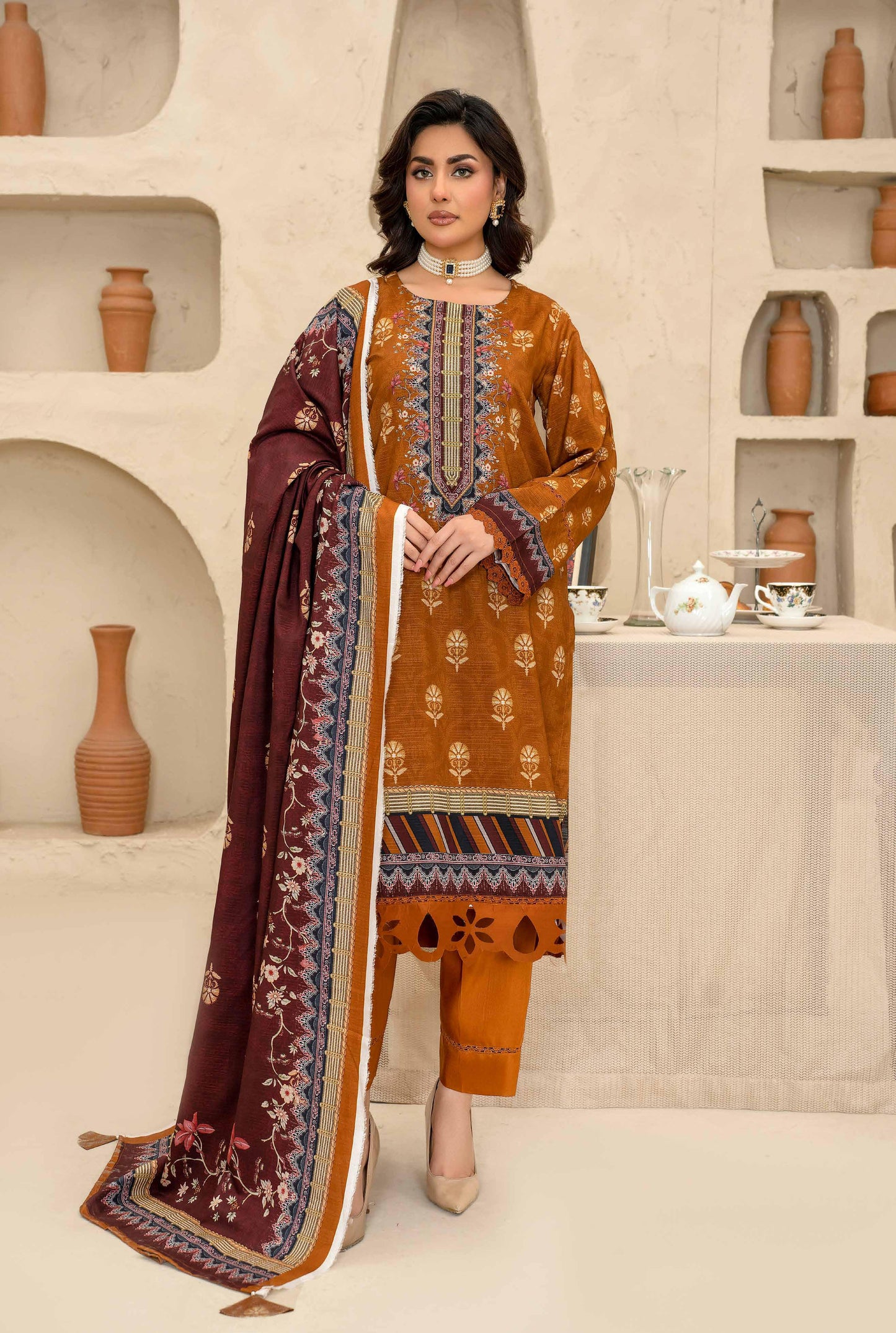 Esha Eshal by Bin Ilyas Premium Printed Viscose 3PC