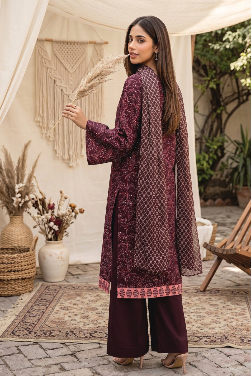 Zesh Digital Printed Viscose 3PC
